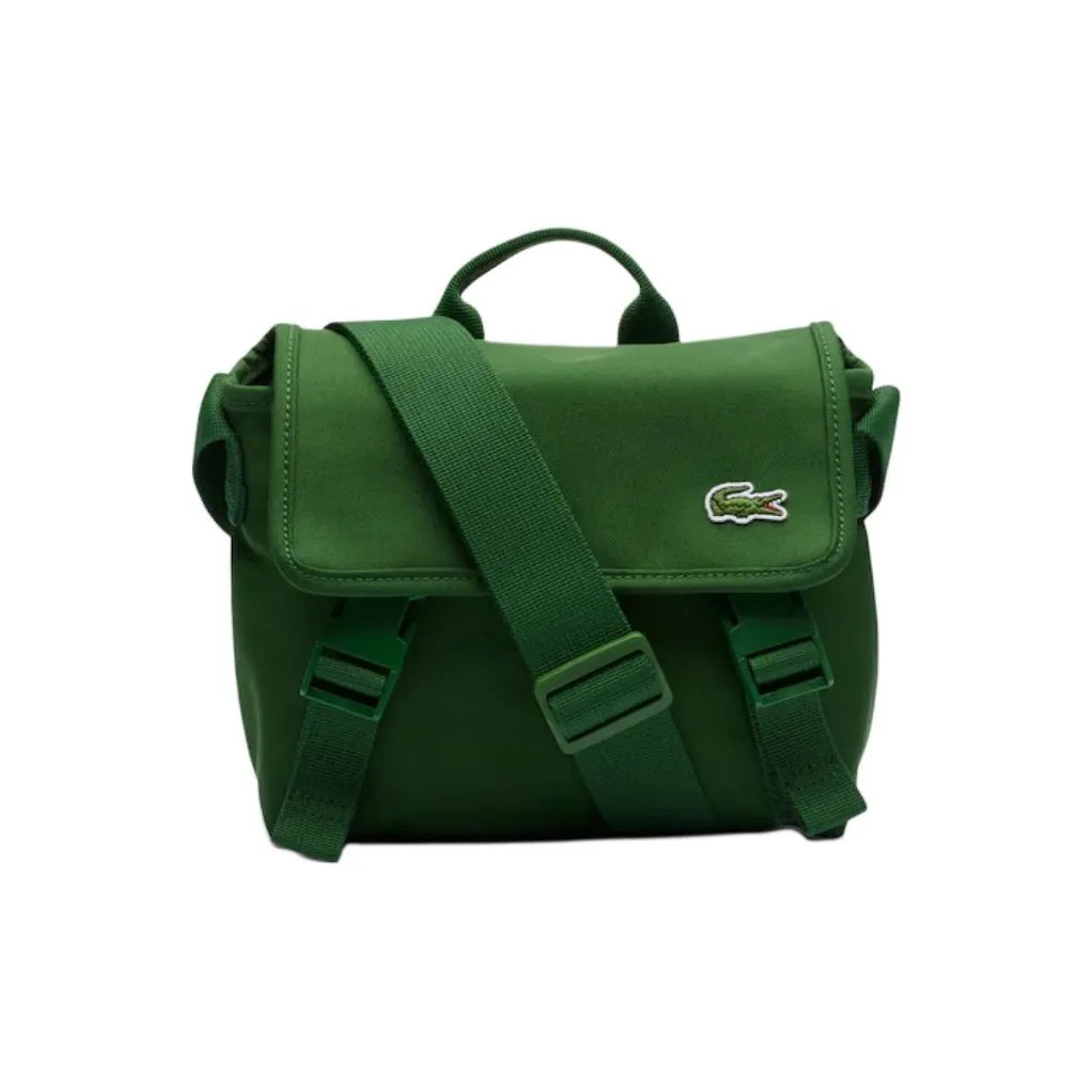 LACOSTE Polyester One Shoulder Handbag Unisex Green
