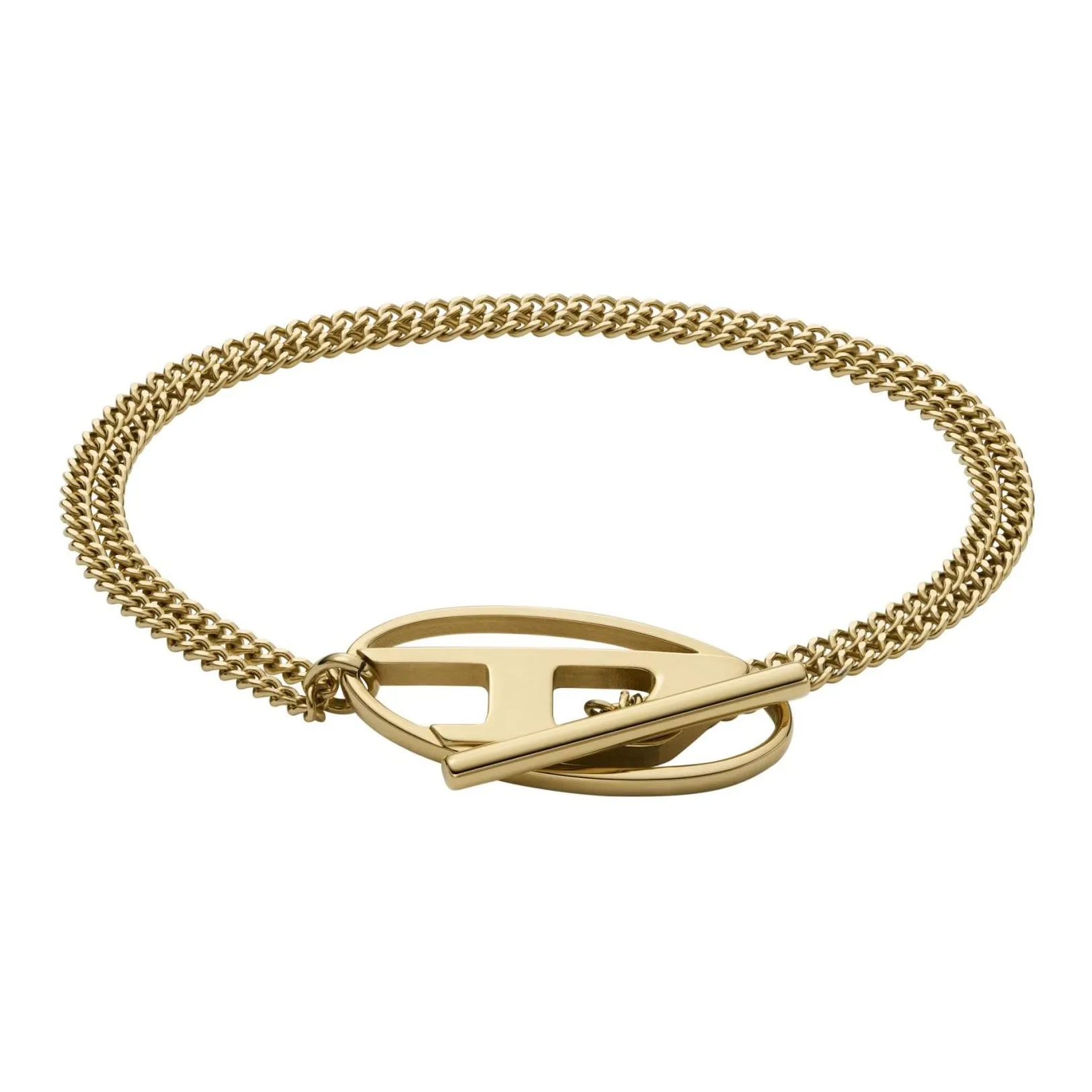 DIESEL Браслеты из нержавеющей стали Унисекс Золото