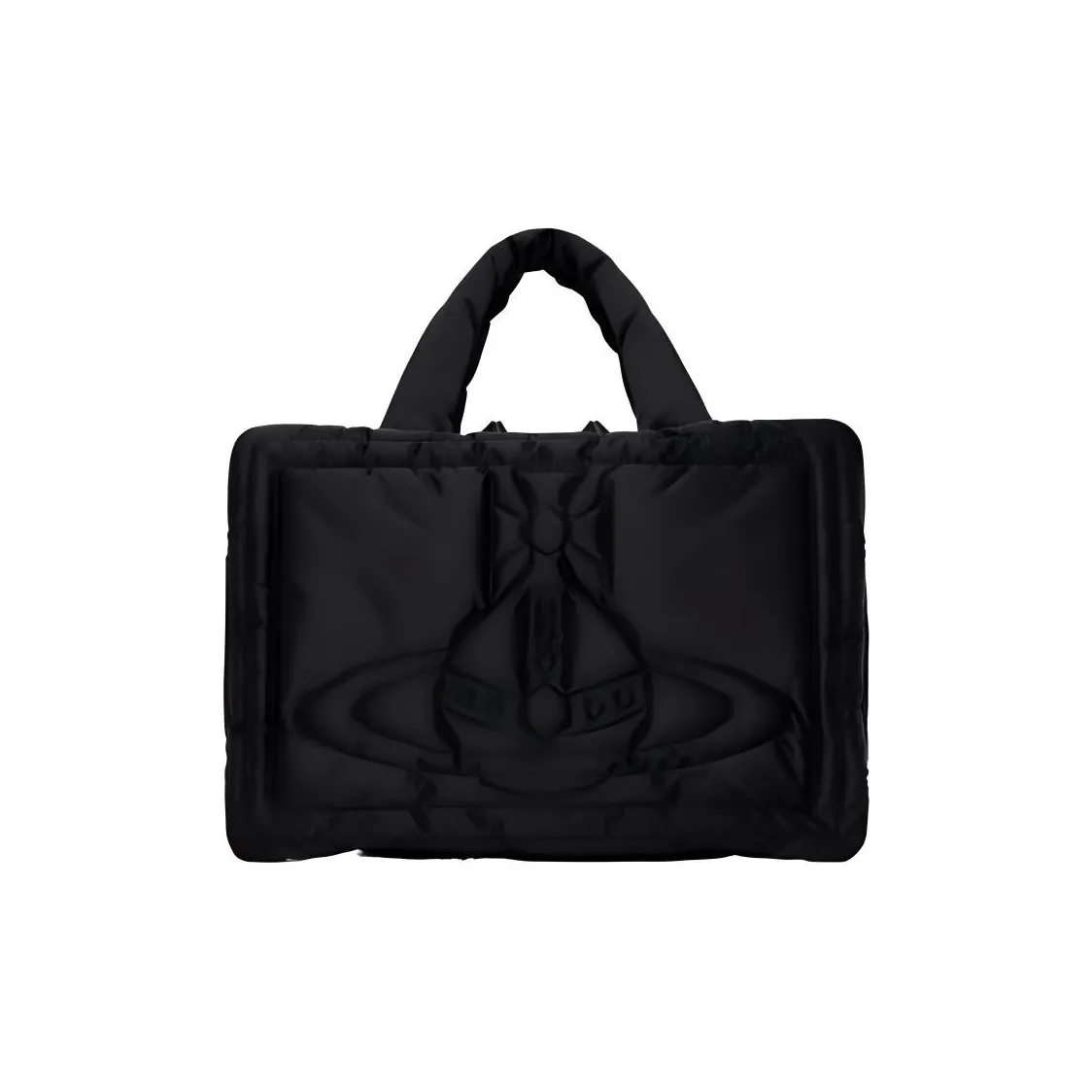 Vivienne Westwood Textile Tote Bag, Shopping Bag, Handbag Small Women's Black