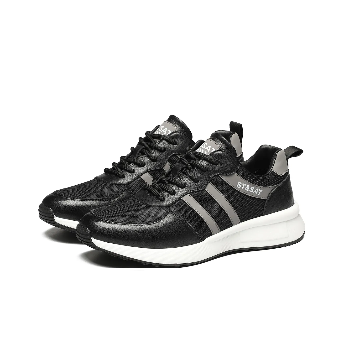 ST&SAT Fashion Breathable Lightweight Athletic Shoes For Men Versatile Casual Shoes
