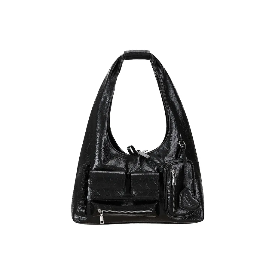 CONP ПУ (полиуретан) Hobo Сумка через плечо Женская Черная