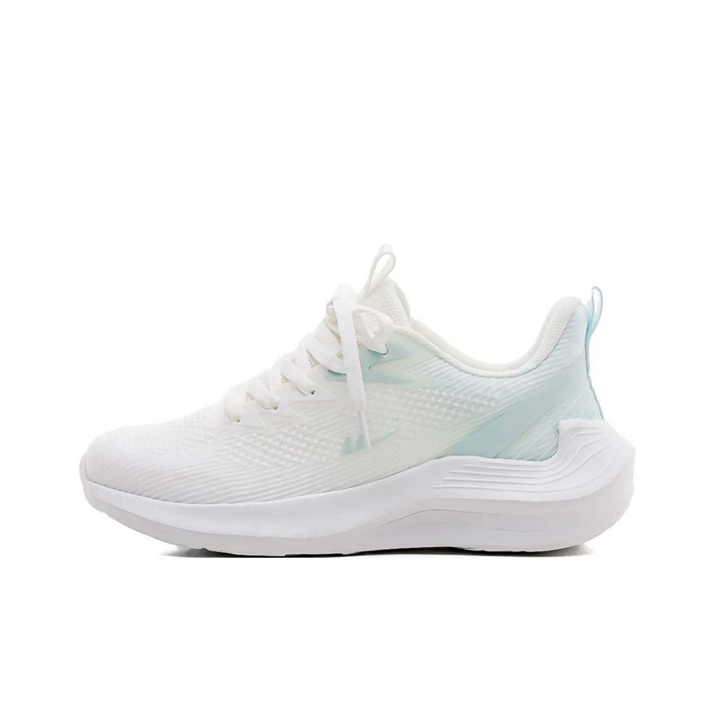 Warrior Breathable Lightweight Rebound Low-Top Casual Training Long Distance Running Running Shoes Women's White Blue