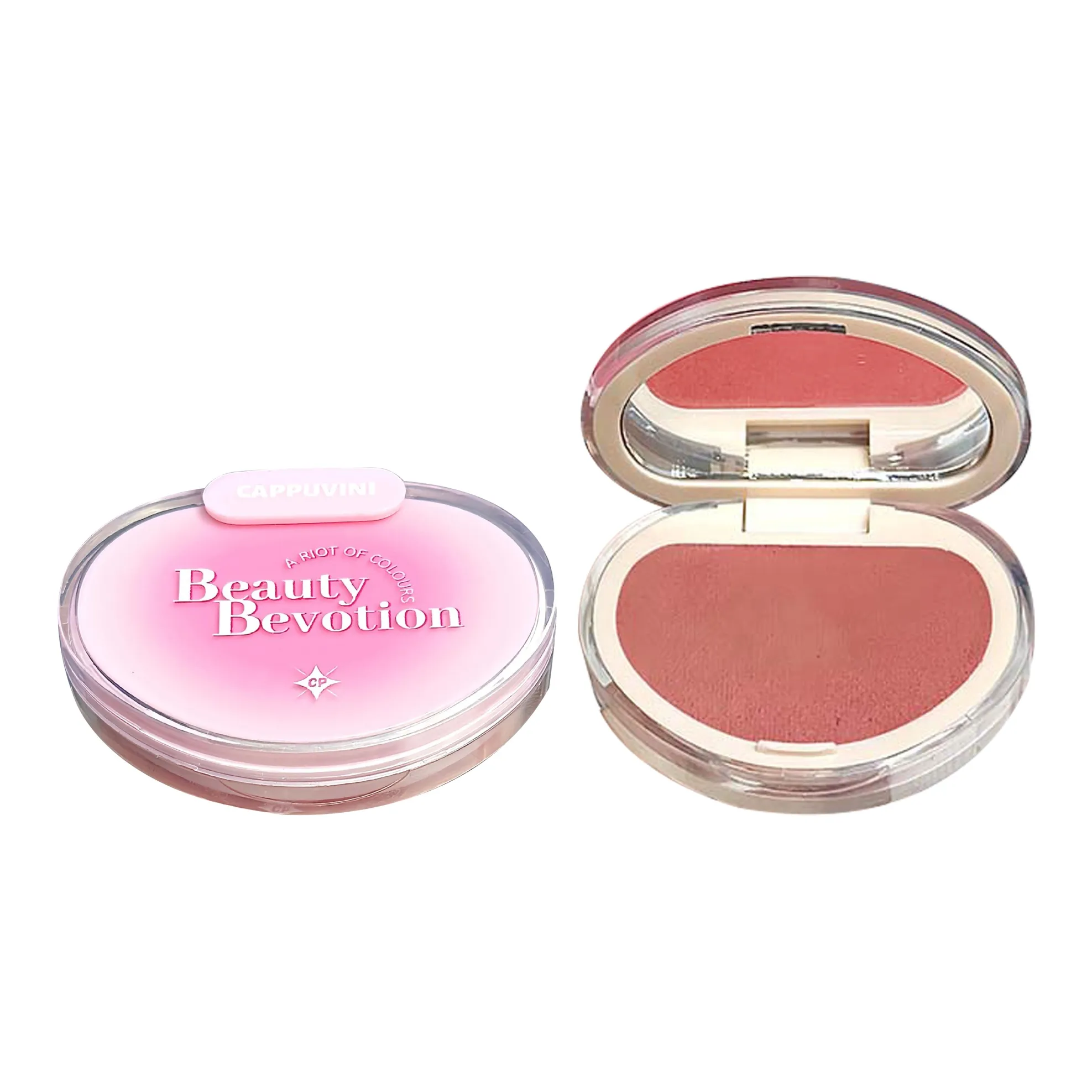 Cappuvini Градиентный Мягкий Матовый Медово-розовый Румяна Нелипкий Длинный Тяжелый Легко Смесь Цвет лица