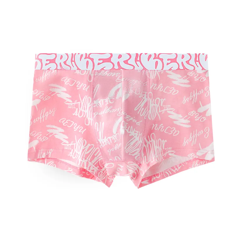 Disney 100% хлопок Боксер-брюки Мужской 1 упаковка Tough Guy Розовый