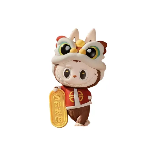 POP MART LABUBU MOKOKO Wealthy Snake's New Year Celebration Pop Land Ограниченная Версия Магнит На Холодильник Трендовый Мерч