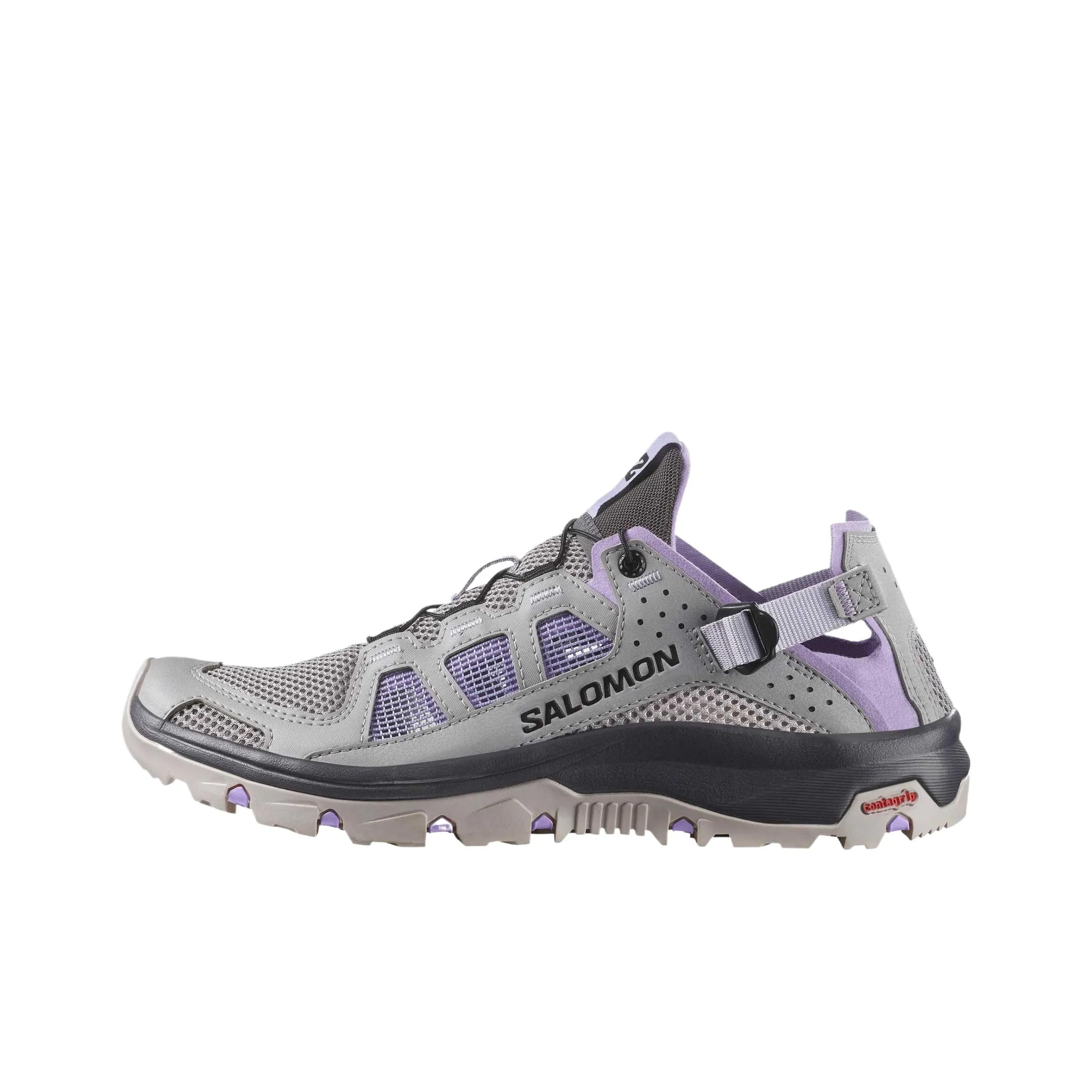 SALOMON Techamphibian 5 Breathable Quick Dry Grip River Trekking Shoes Women's Gull Gray Color