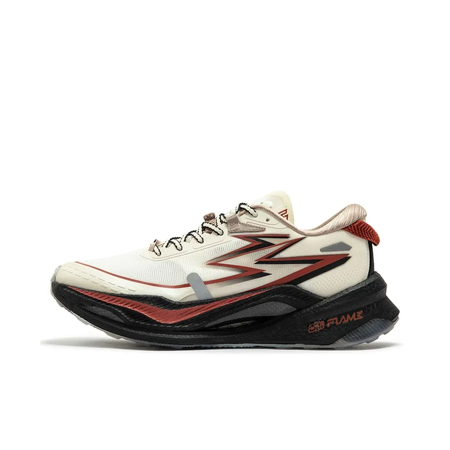 361° Амортизирующие подошва Устойчивая к истиранию Низкий топ Тренировочные беговые кроссовки Унисекс Бежевый Черный