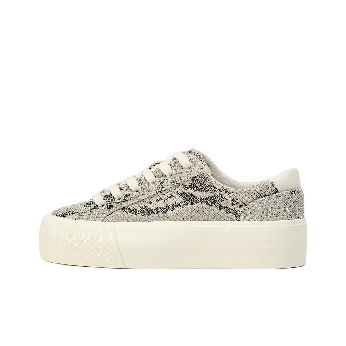 ZARA Low Top Casual Shoes Women's Snakeskin Print