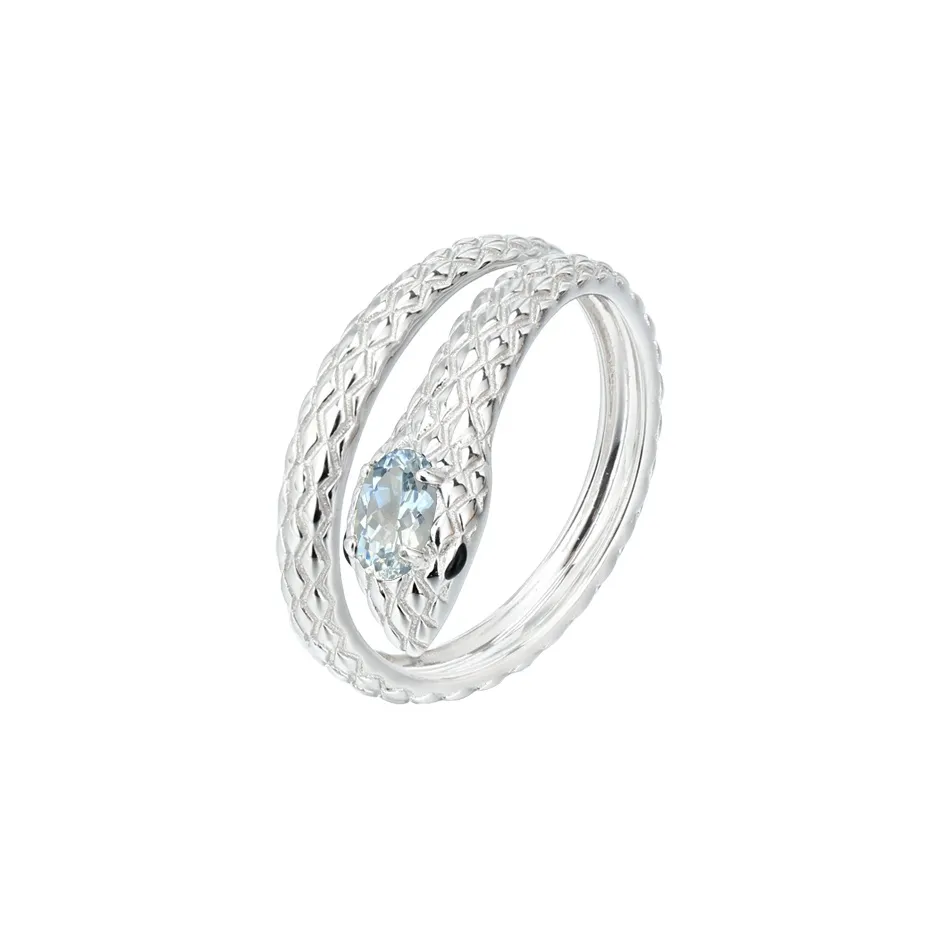 AIDAQIAN Aquamarine Rings Unisex
