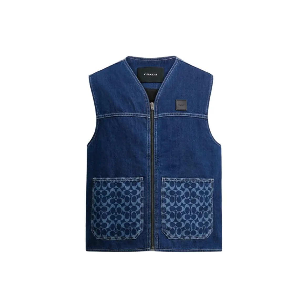 COACH SS25 Vest Men's Dark Color Washable