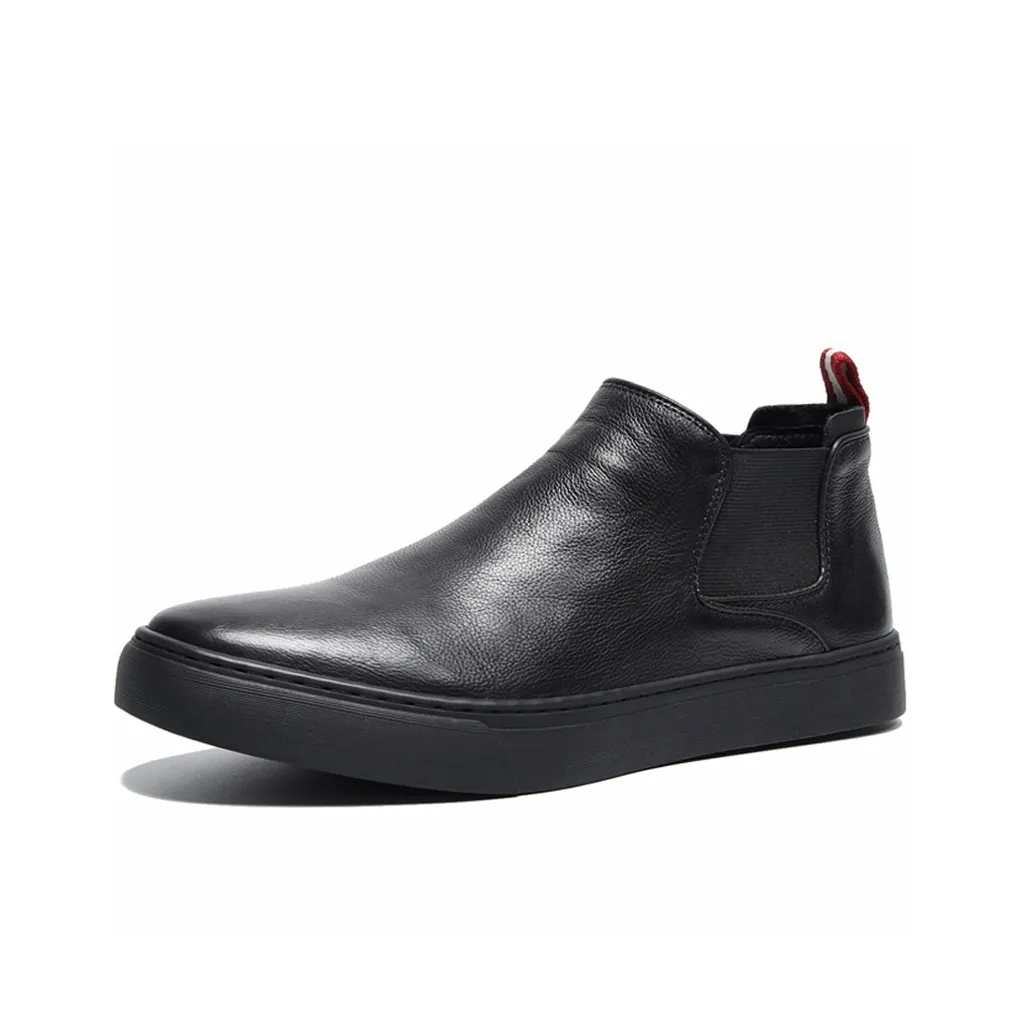 Ruomini Short Chelsea Boots Men's Black