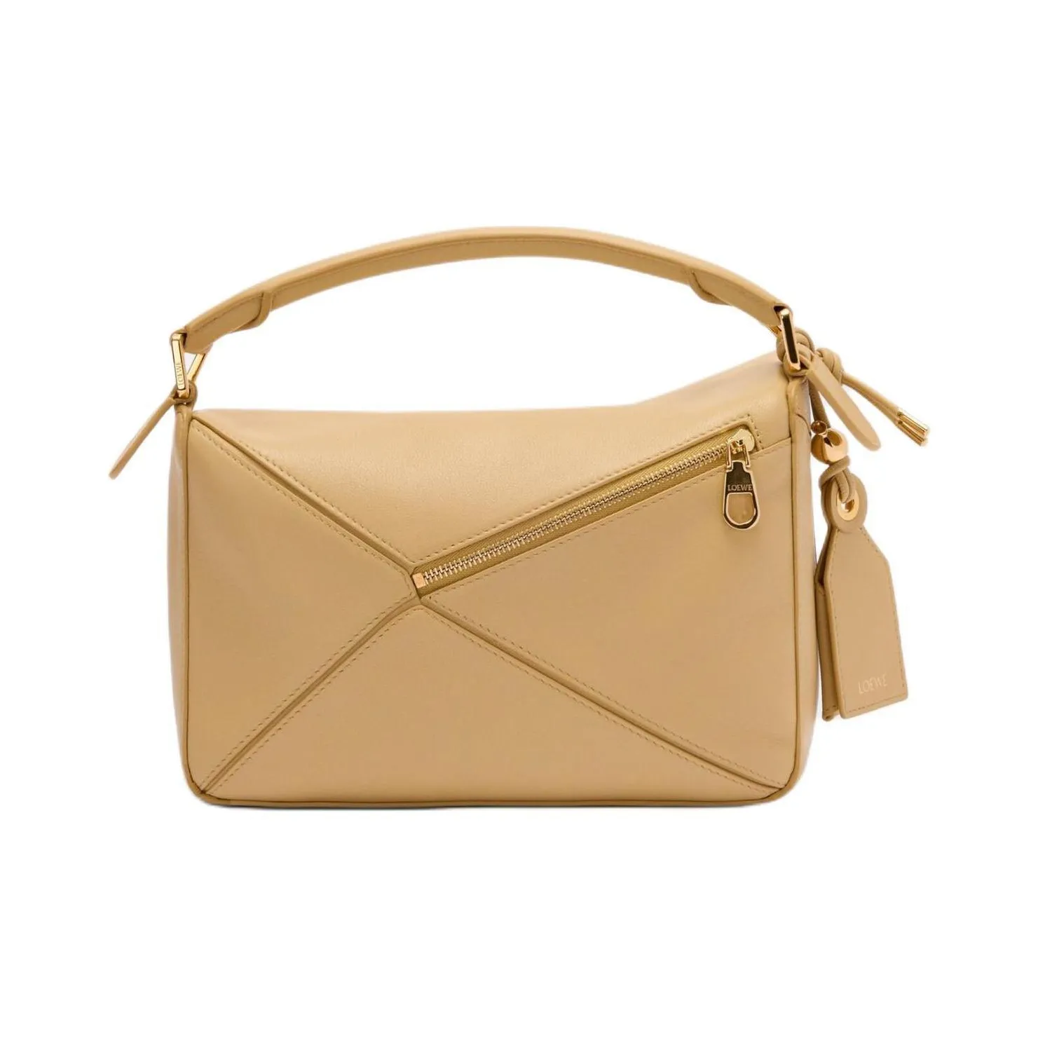 LOEWE Puzzle Napa Lambskin Shoulder Bag, Crossbody Bag, Handbag Trumpets Women's Black Yellow Butter
