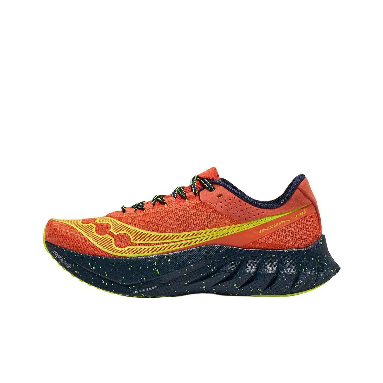 Saucony Endorphin Pro 4 Дышащий Верх Отскок Низкий Топ Беговые кроссовки Унисекс Оранжевый