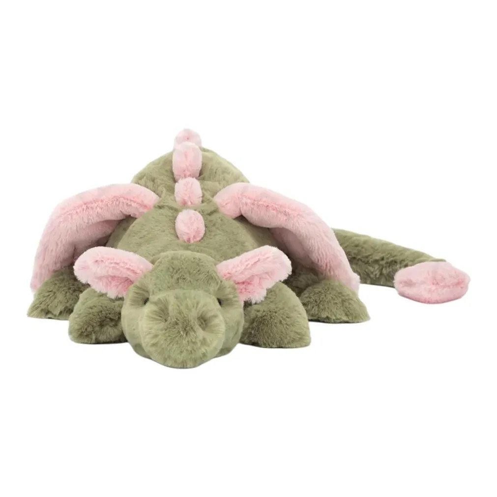 JELLYCAT Матча Дракон Куклы Плюшевая кукла 12 см Высота в сидячем положении