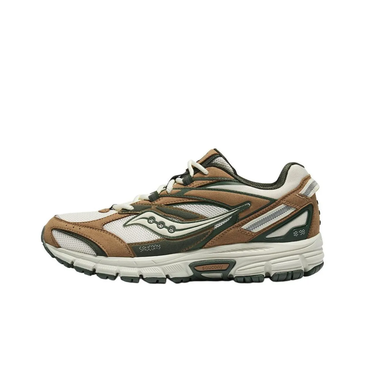 Saucony Cohesion 2K Slip-resistant Abrasion-resistant Low Top Casual Unisex Beige Khaki Сaucony Cohesion 2K Противоскользящий Устойчивый к истиранию Низкий Топ Повседневный Унисекс Бежевый Хаки