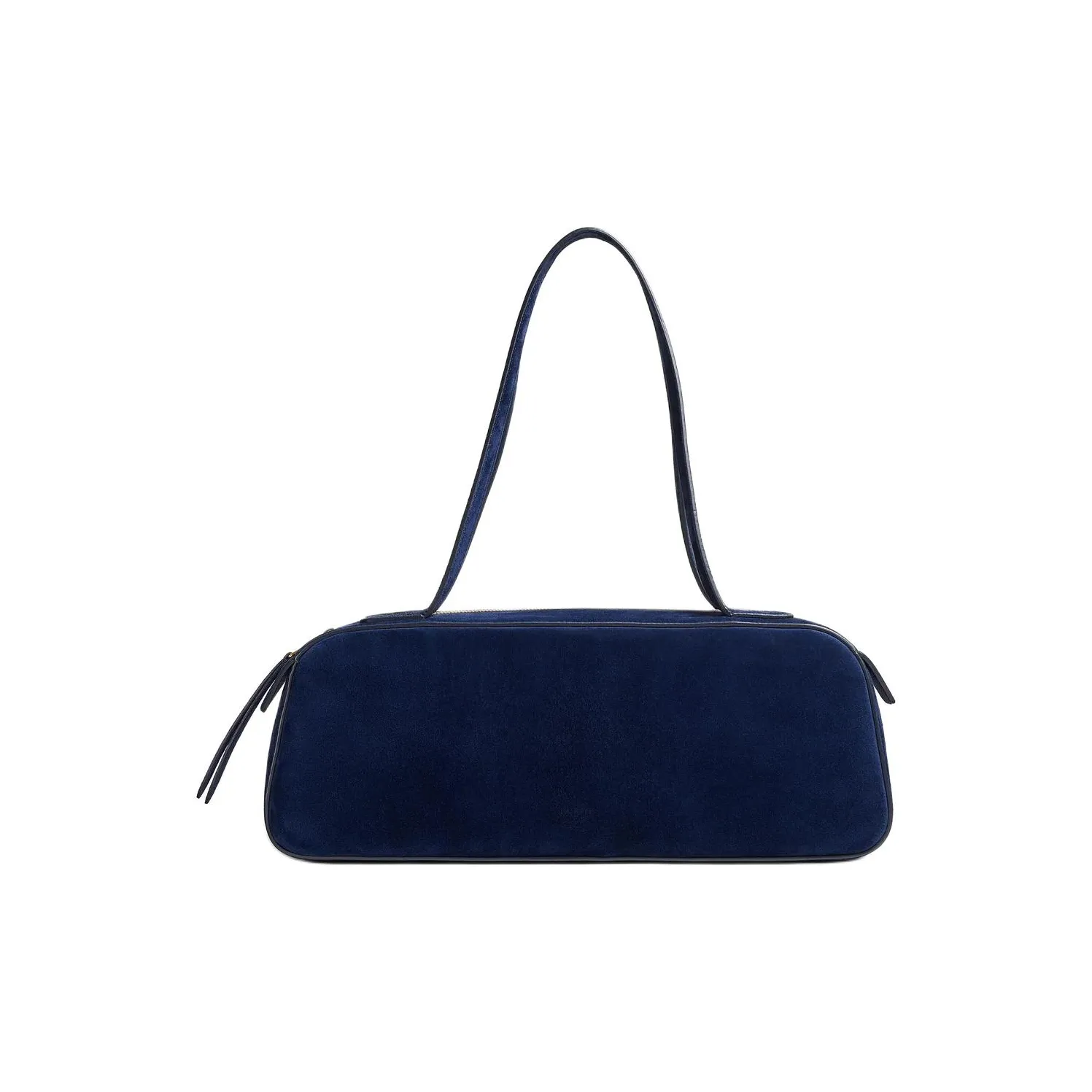 KHAITE Suede Shoulder Bag Women's Marine Blue