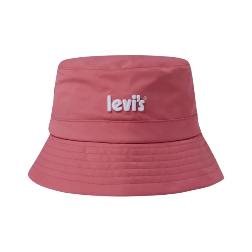 Levi's Полиэстер Ведро Шляпы Женские Розовый Красный