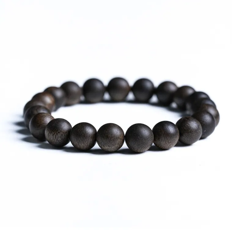 GUMUJIANG Agarwood Beaded Bracelet, Plain Band, Chinese Fashion Trend, New Chinese Style Unisex