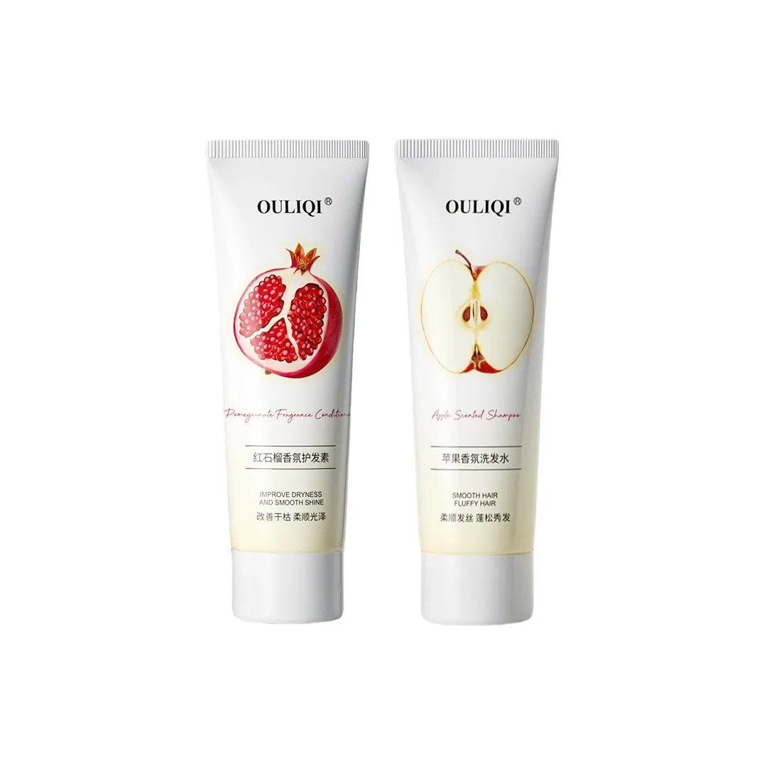 OULIQI Сглаживающий набор шампуня и кондиционера с глубоким очищением и стойким ароматом