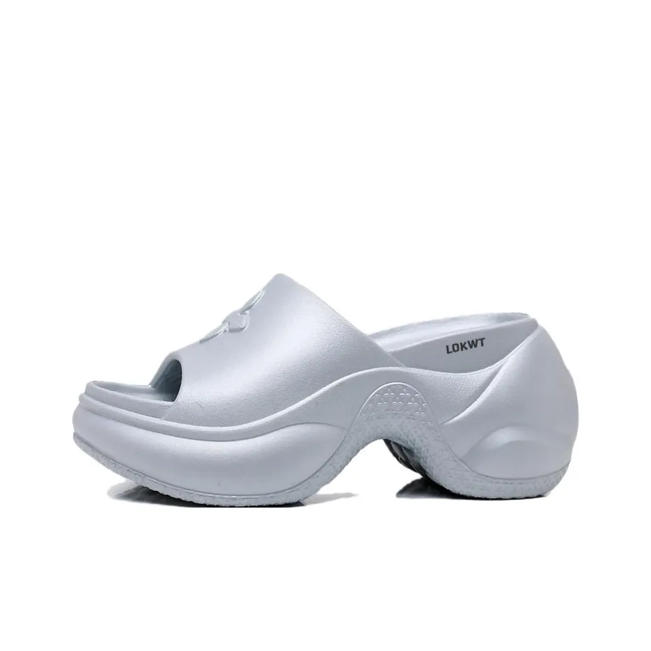 LOKWT Слипоны Серебряные Женские