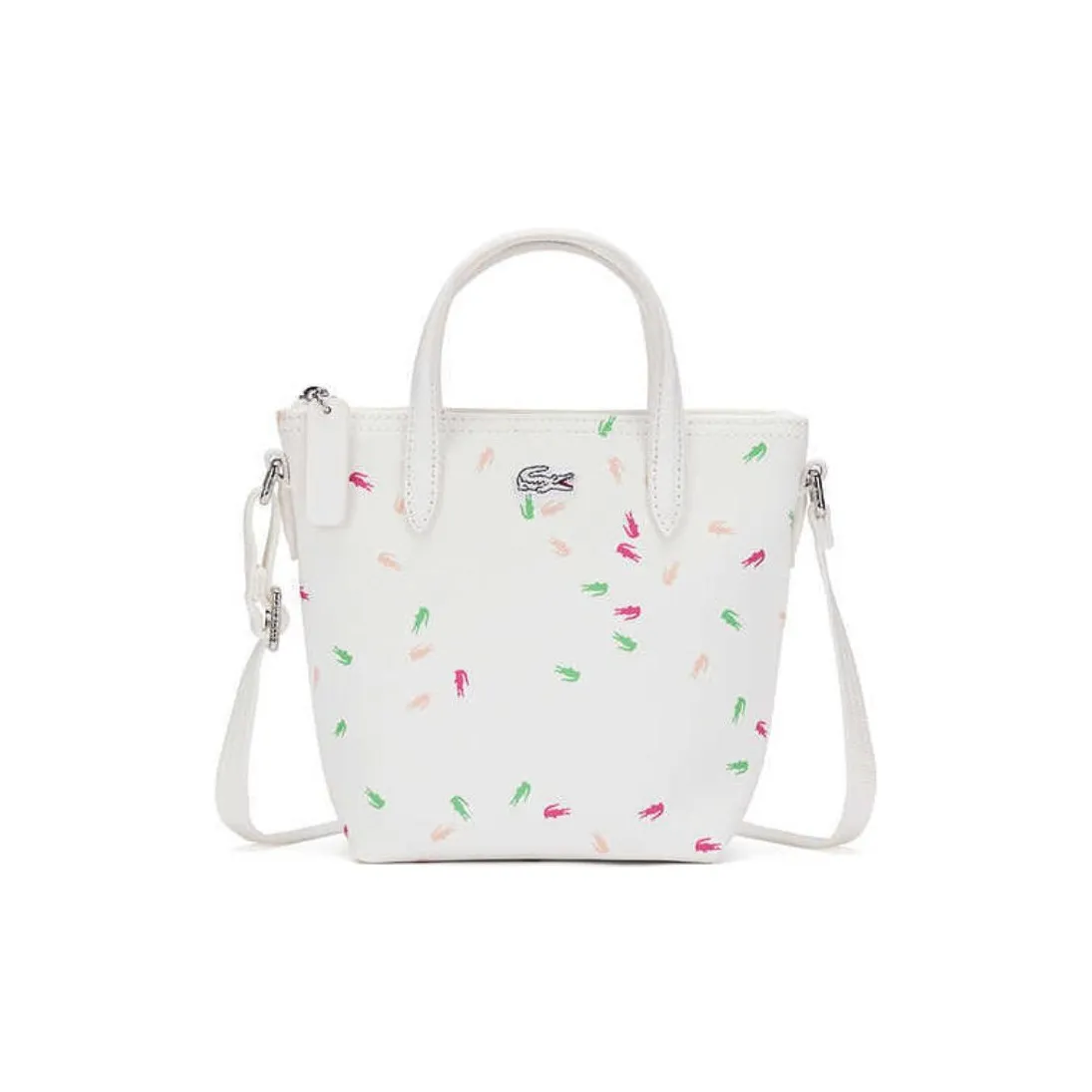 Сумка через плечо из ПВХ маленькая женская цвет экрю