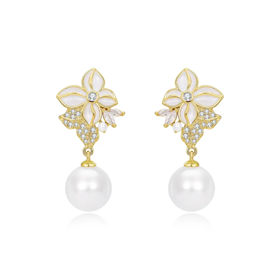 HMZ Copper Alloy Earrings Women's