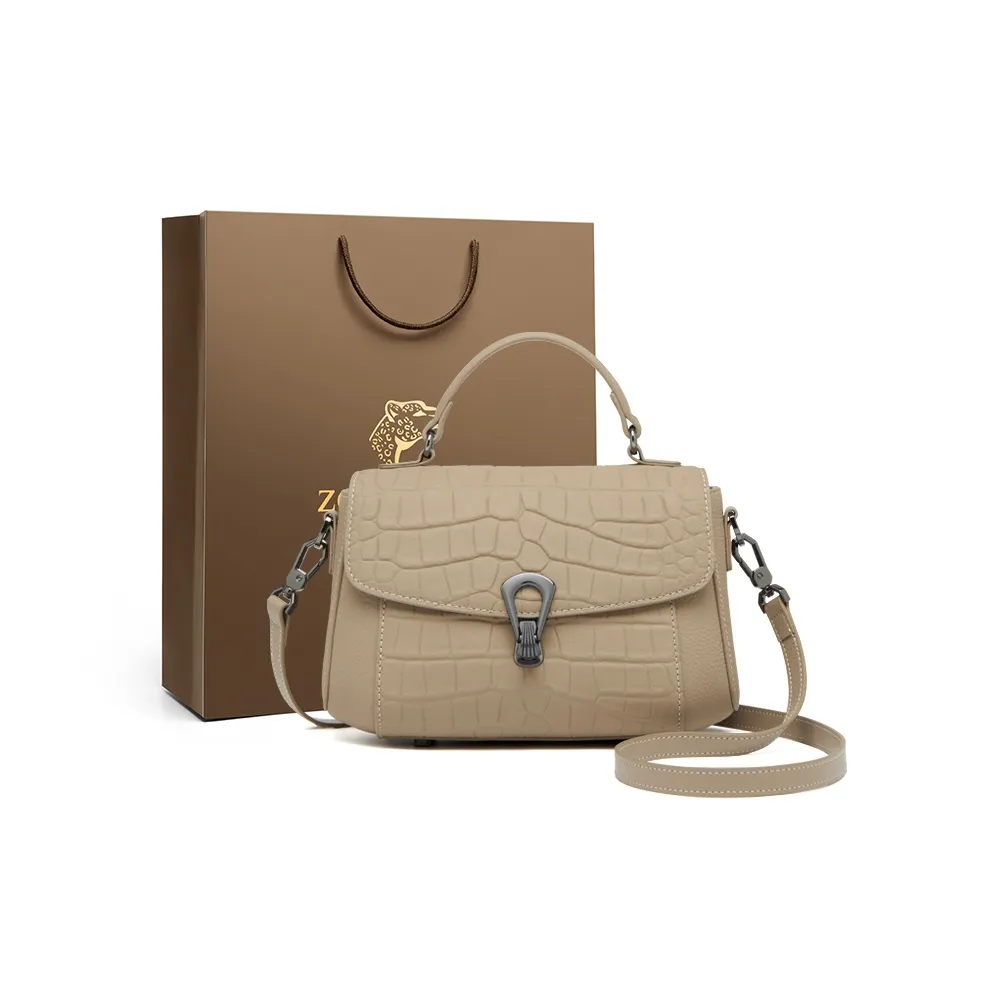 ZOOLER Сумка через плечо из крупнозернистой текстуры кожа коровы женский многоцветный