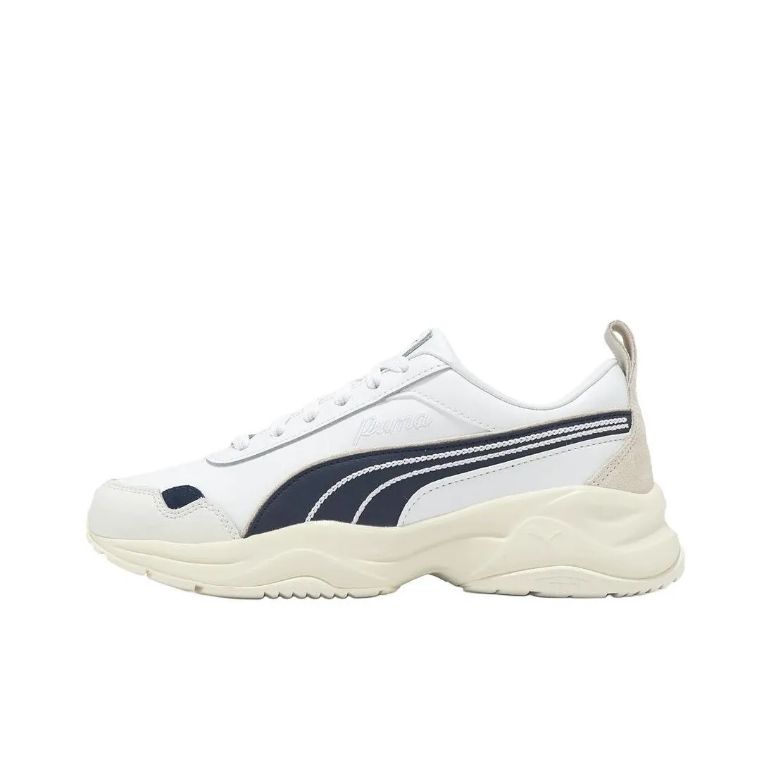 PUMA Cilia Mode Low Top Chunky Sneakers Women's White Blue