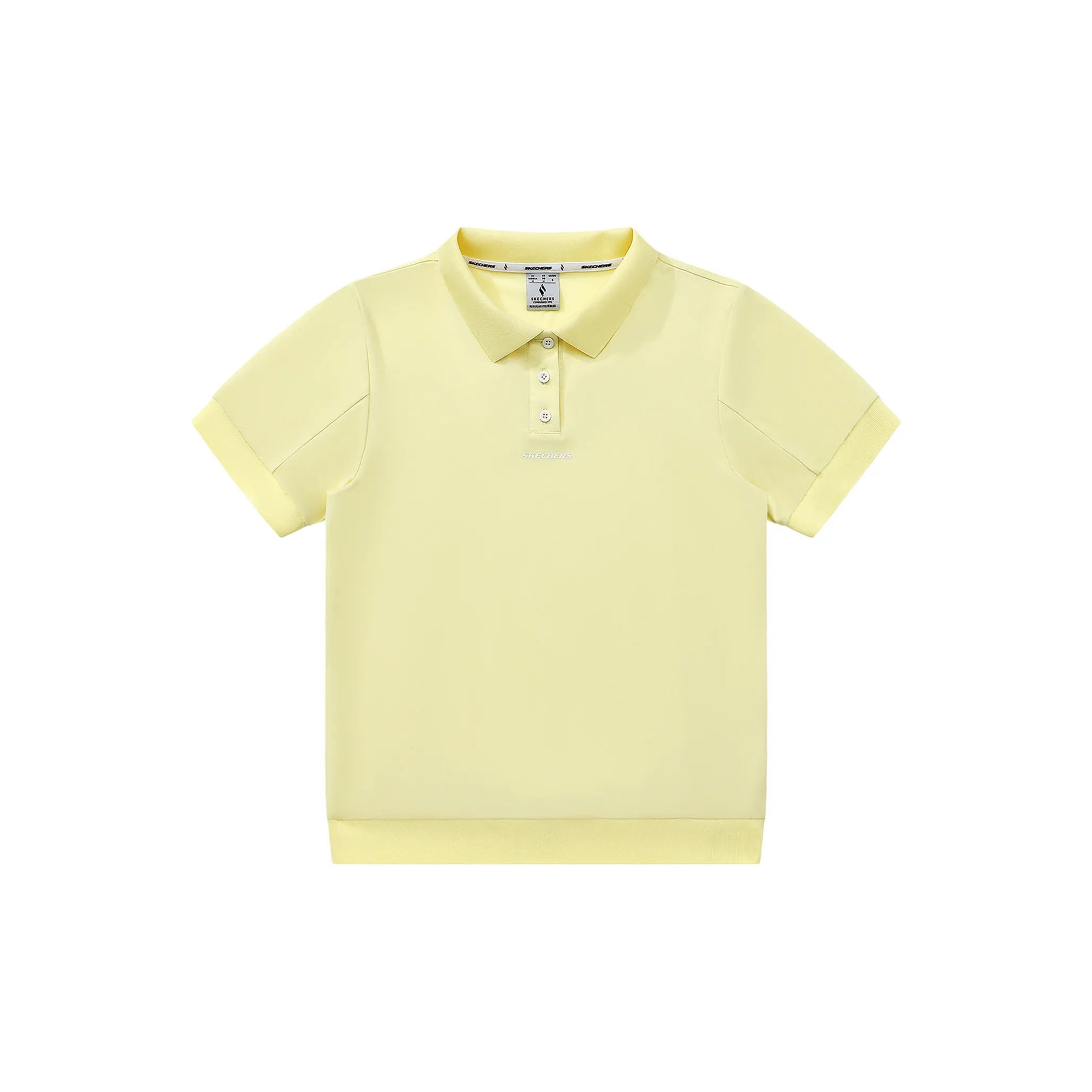 Skechers Yazhuan Series Поло Унисекс Light Серый Желтый