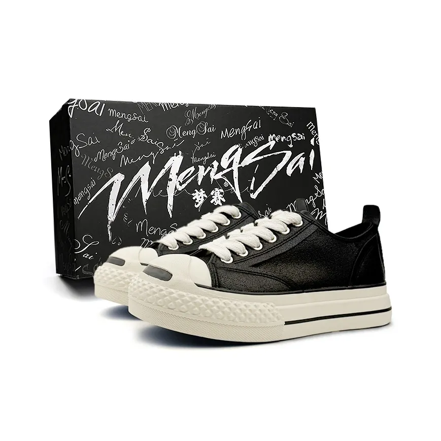Mengsai Износостойкий Легкий Дышащий и Без нижнего слоя. Низкий Топ Скейтборд Кроссовки Мужские Черные