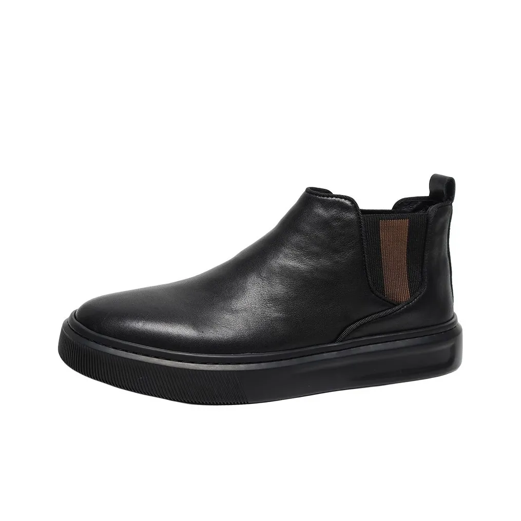 Ruomini Short Chelsea Boots Men's Black