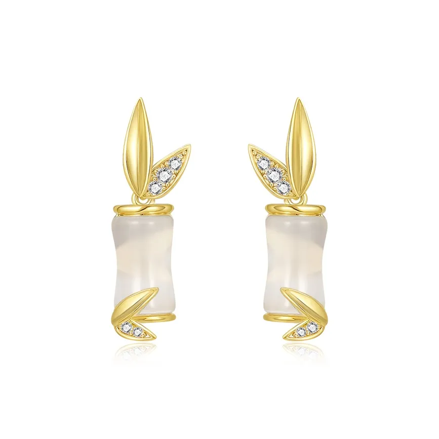 HMZ S925 Silver Earrings Women's