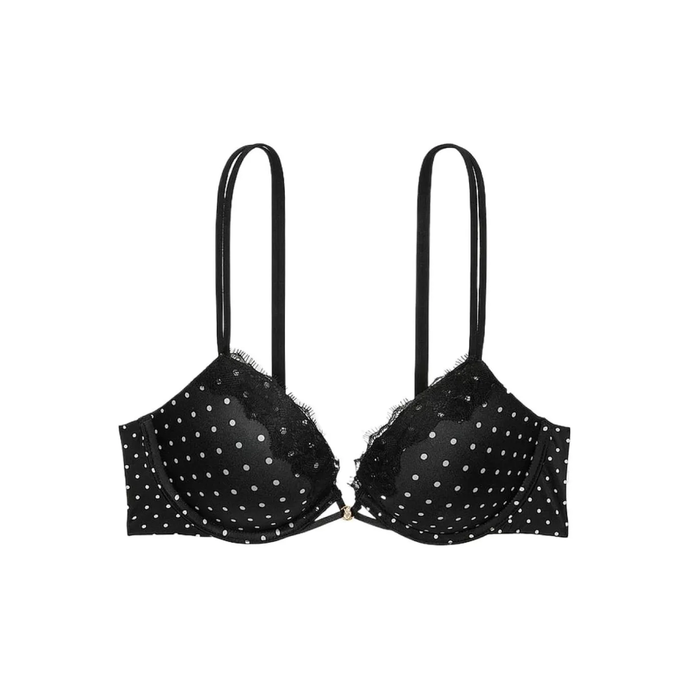 Victoria's Secret Бюстгальтер Женский Черный в Полка Дот