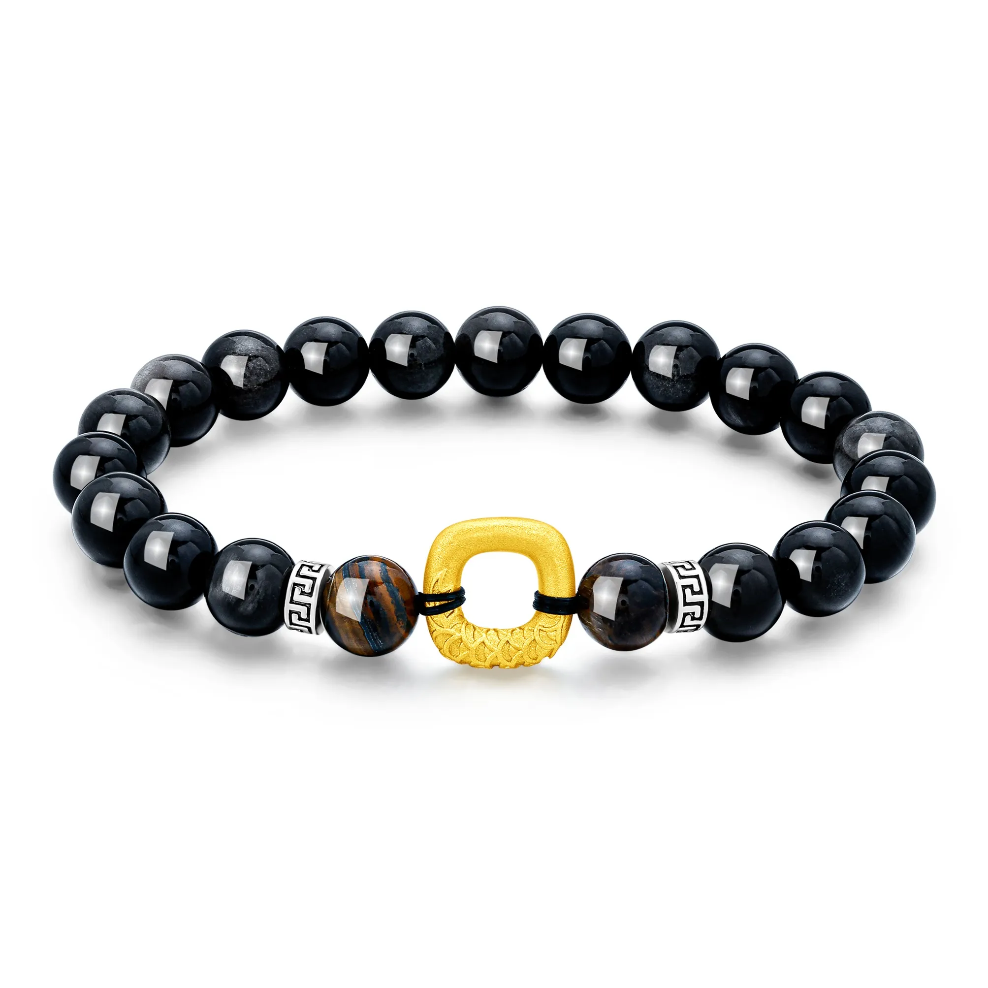 Lao Feng Xiang Obsidian Jade Bracelets Unisex