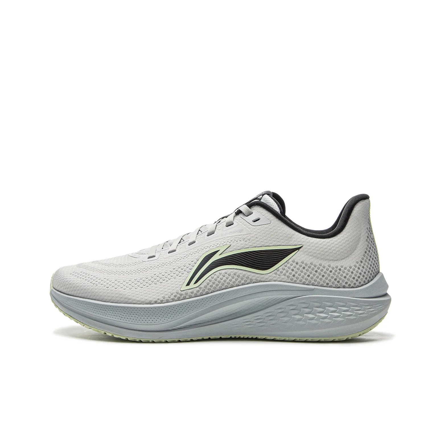 LiNing Red Hare 7 Cushioning Anti Slip Wear Resistant Breathable Lightweight Rebound Low Top Running Shoes Men
s Gray