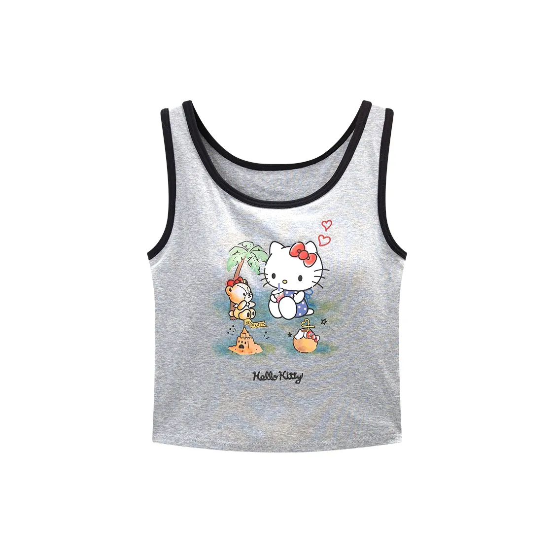 GUKOO x Hello Kitty Sanrio Series Tank Tops Women's Smoke Gray