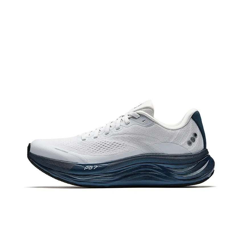 Anta Амортизаторы Shock Slip-resistant Abrasion-resistant Низкий топ Спринт Бег на длинные дистанции Обувь Мужская Серый Синий