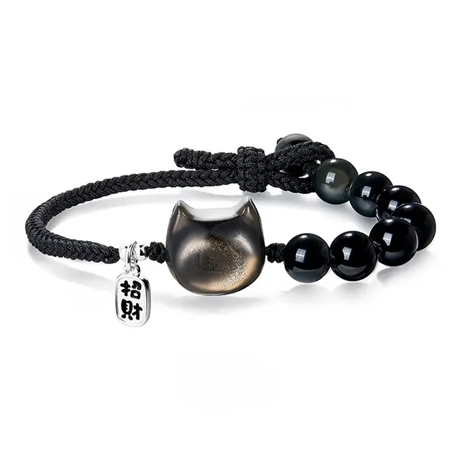 JOLLY NOTE Обсидиан Браслеты Унисекс