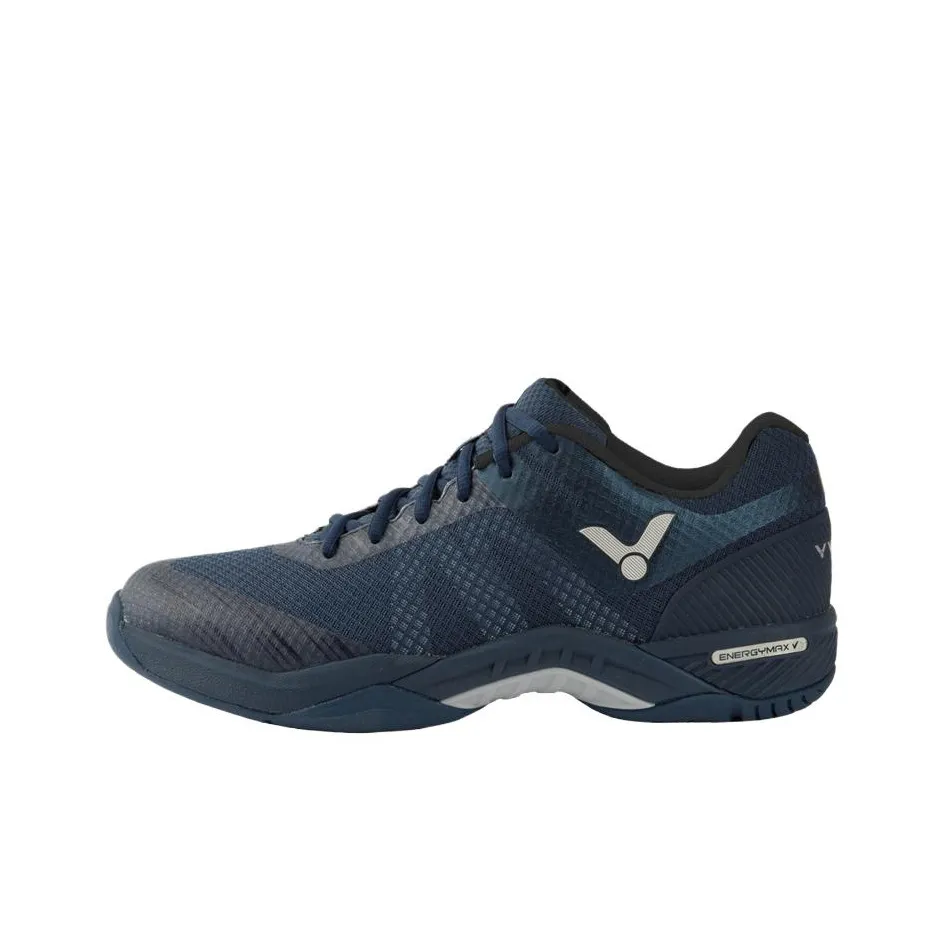 VICTOR Cushioned Slip-Resistant Low-Top Badminton Shoes Unisex Dark Blue