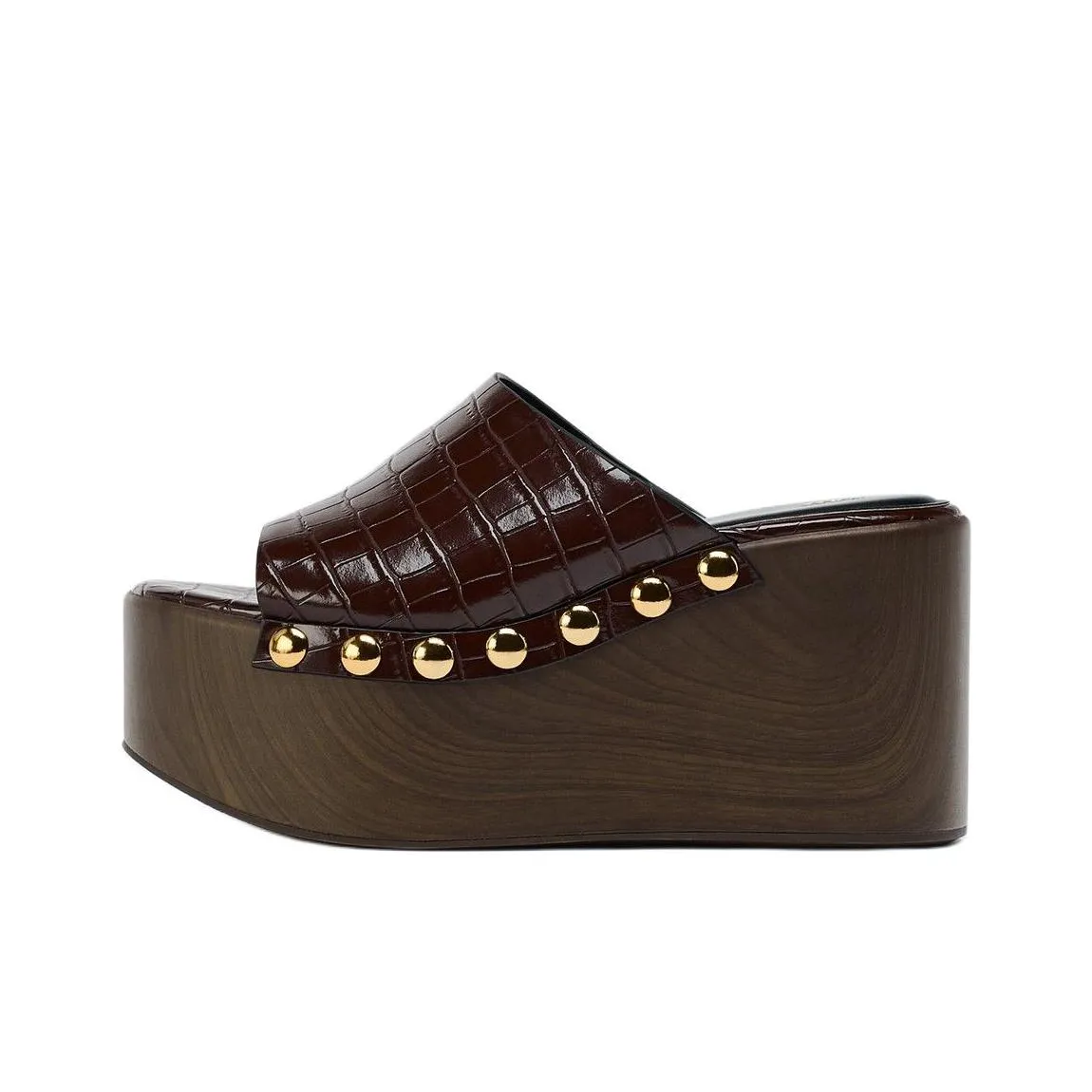 ZARA Abrasion Resistant Slide Slippers Women's Brown