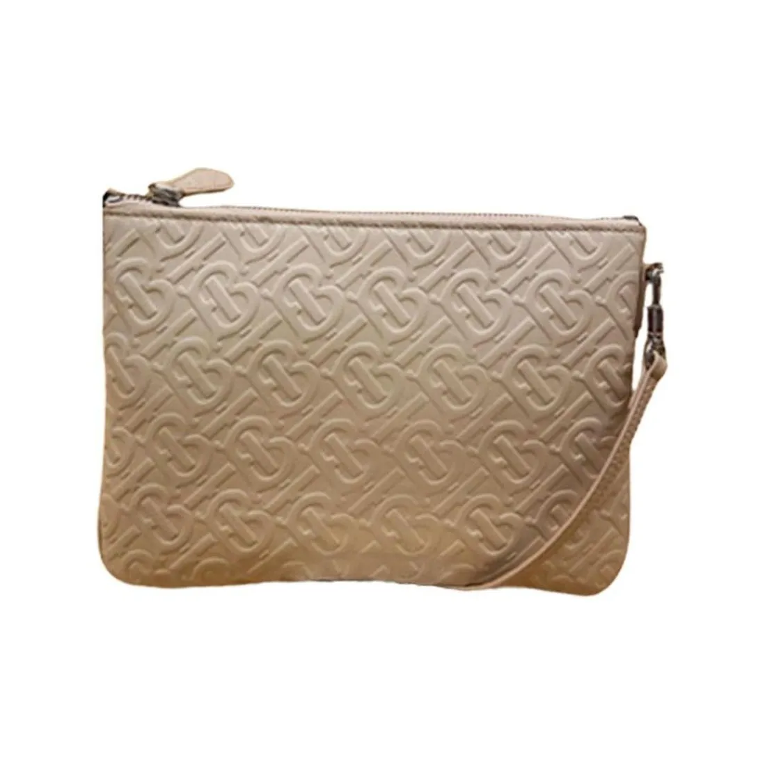 Burberry Leather Shoulder Bag, Crossbody Bag Women's Beige