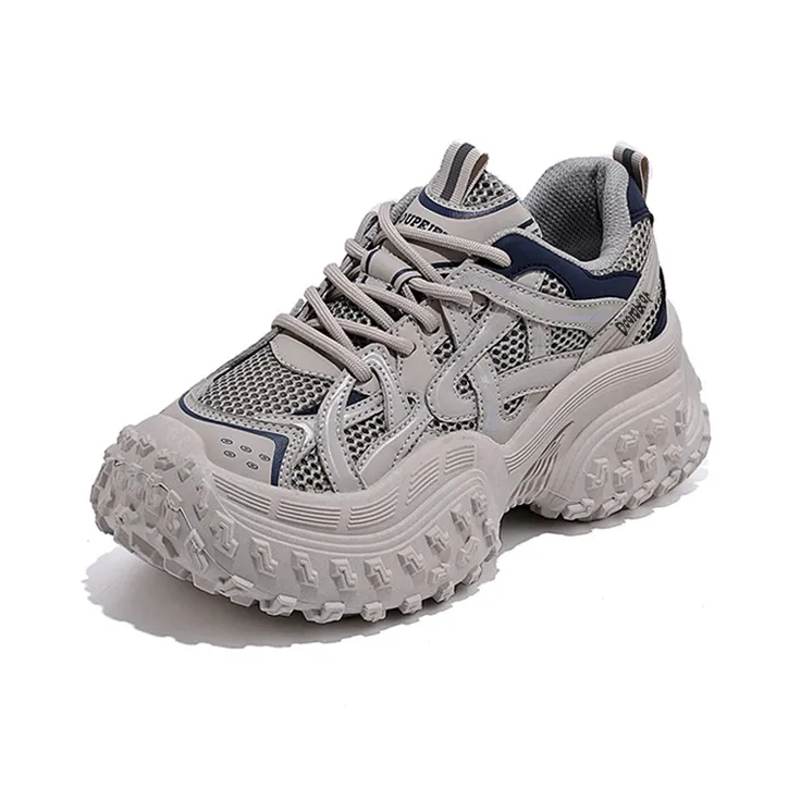 Budding Bear визуально увеличивает рост устойчивый к истиранию дышащий низ с устойчивостью низкий топ кроссовки с толстой подошвой женские