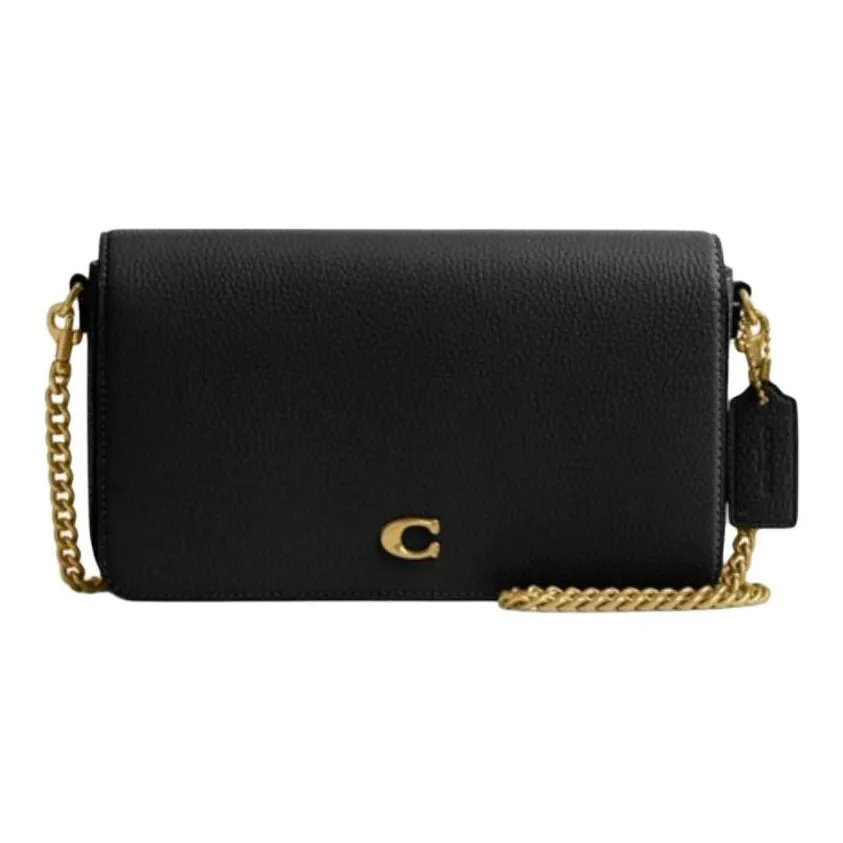 COACH Сумка через плечо из коровьей кожи мини-сумка женская черная