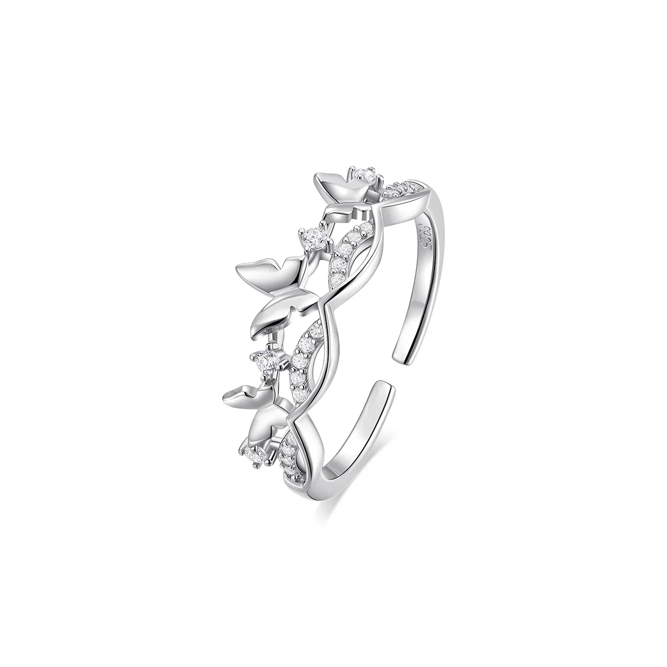 KADER 925 Sterling Silver Rings Women's Silver