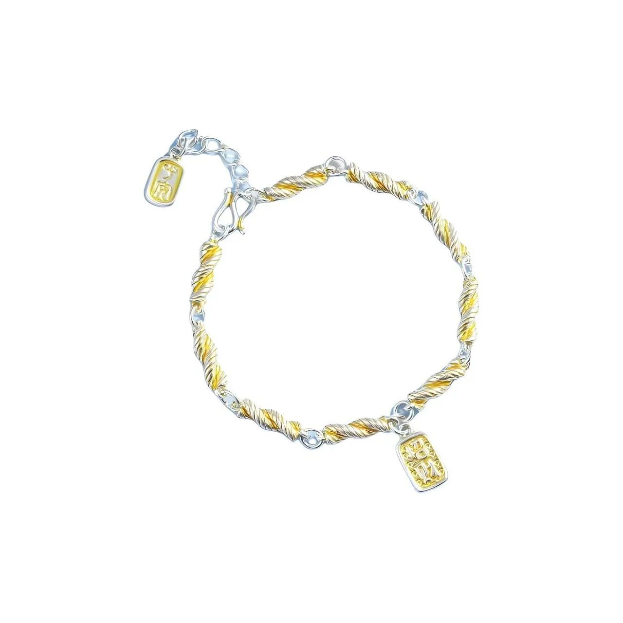 Stone Edge Poly 999 Fine Silver Pure Silver Bracelets Women's
