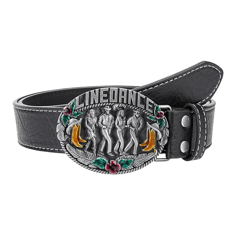 Ремни из ПУ (полиуретана) JW мужские 3,8 см