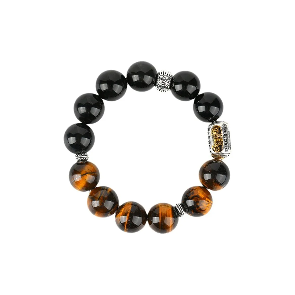 Bubble Scallops Tiger's Eye Stone Bracelets Unisex