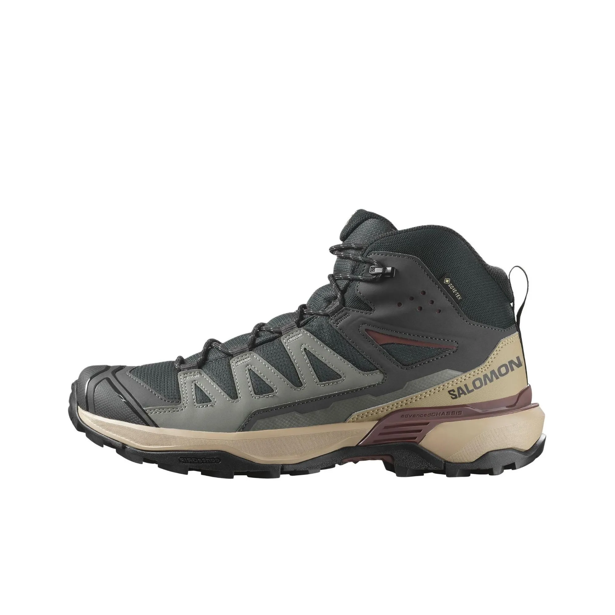 Salomon X Ultra 360 Противоскользящий Устойчивый к истиранию MID Топ Альпинистская Обувь Мужская Оливково-зеленая