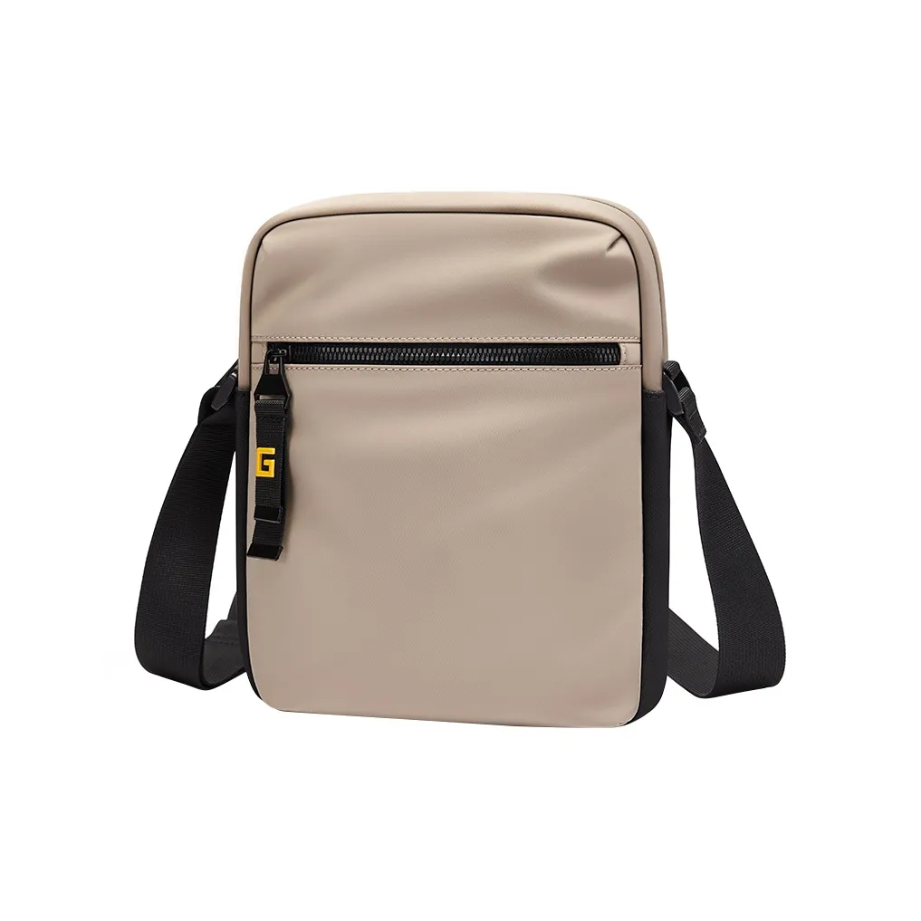 GOLF Ткань Сумка через плечо Сумка на плечо Стандартная Мужская Черная Светлый Чай