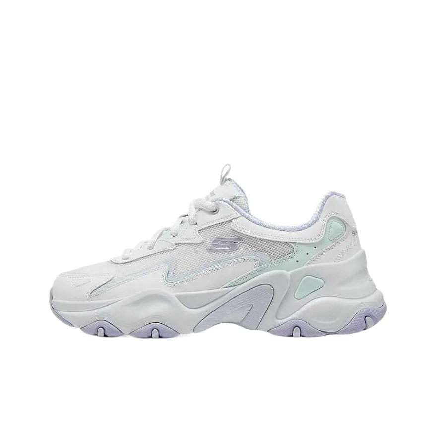 Skechers D'Lites Low Top Chunky Sneakers Women's White